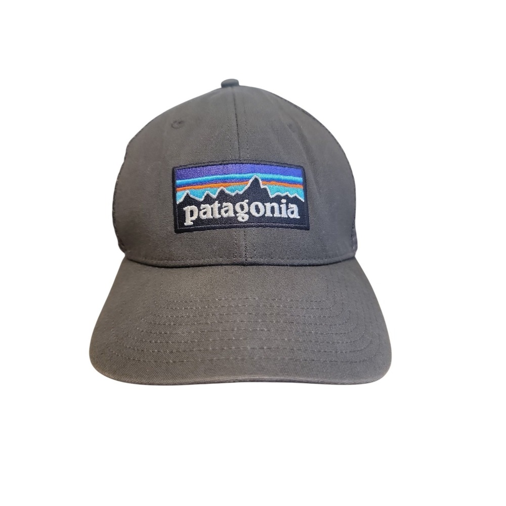 Patagonia Trucker Hat Gray Mesh Back Adjustable Snapback One Size Outdoor